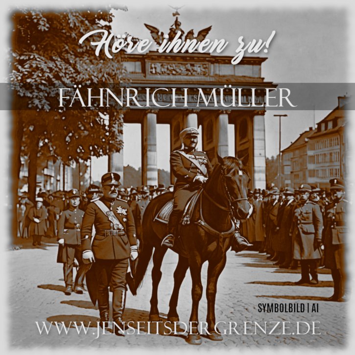 Letzte Nacht meldete sich Fähnrich Müller bei mir. Er diente als Soldat im Ersten Weltkrieg und verlor dort sein Leben. Wir können gespannt auf weitere Rückmeldungen sein.